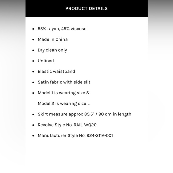 Rails XS black skirt - Picture 7 of 7